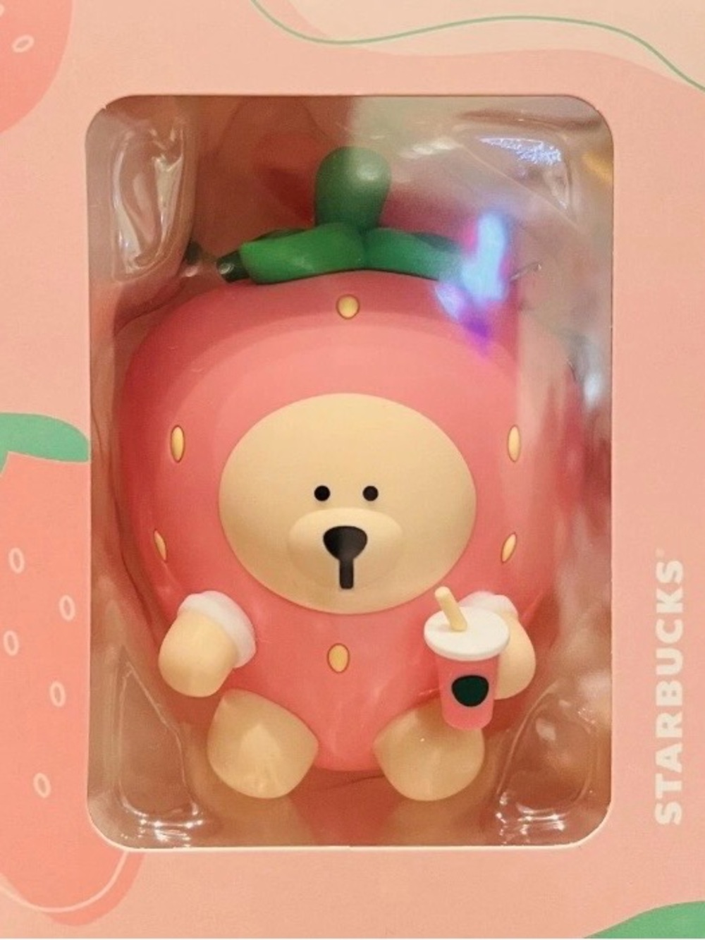 China Starbucks Summer Silicon Cute Bear
/Strawberry Keychain Coin/Earphone Bag - Picture 12 of 12
